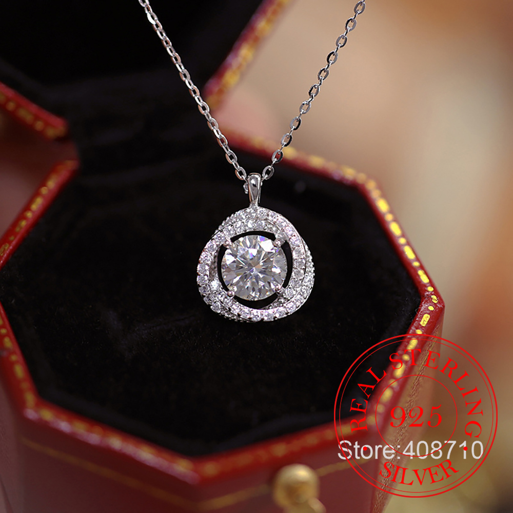 Crystal Choker Necklace - Bijoux en argent Sterling 925, pendentif