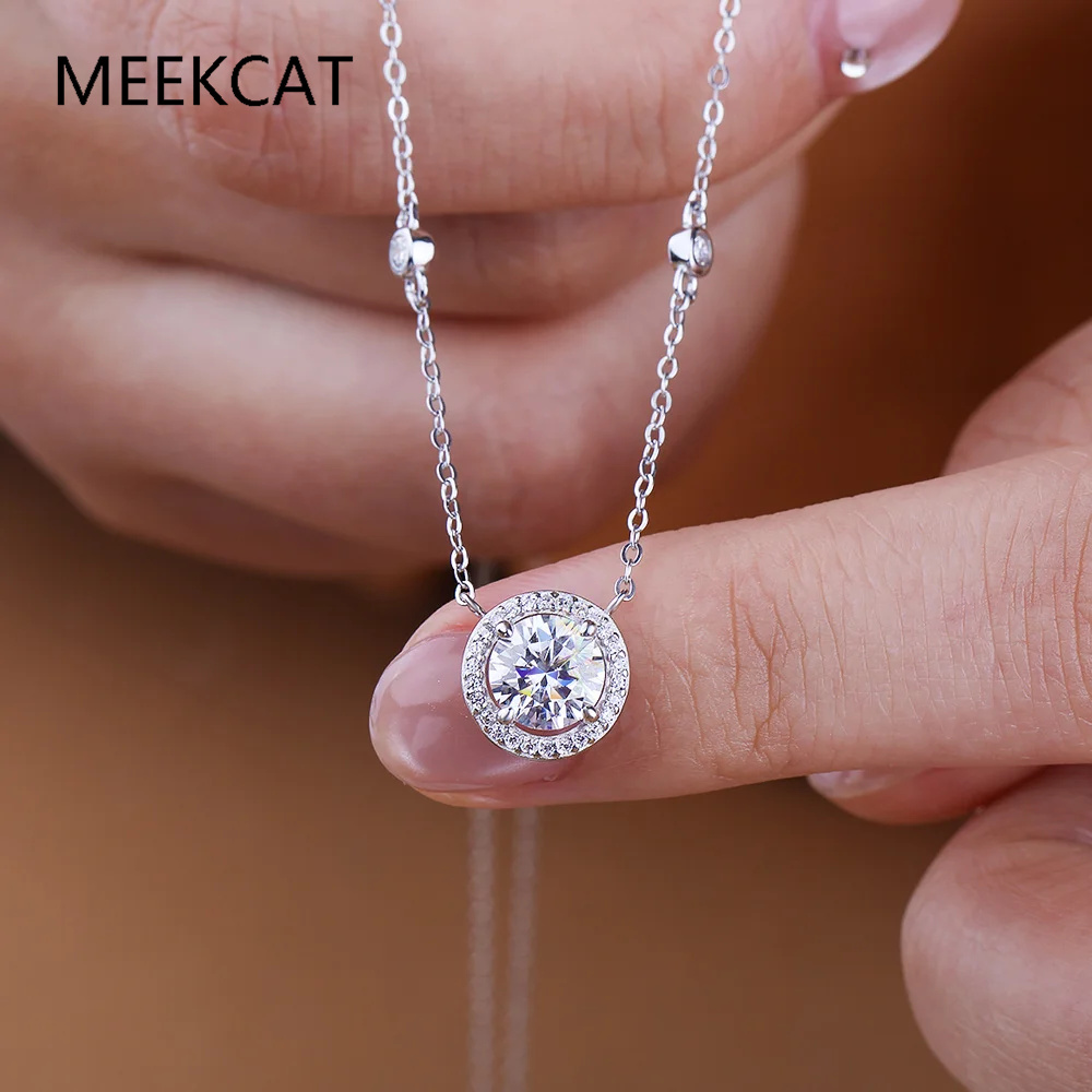 Crystal Choker Necklace - Colliers en Moissanite 1/2/3 carats pour