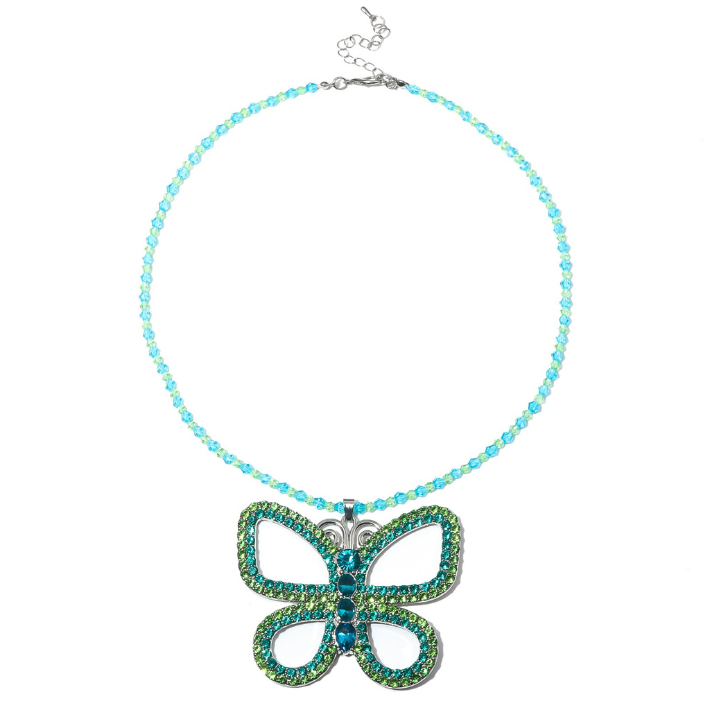 Butterfly Pendant Necklace - Collier pendentif papillon exagéré Suddenly 30