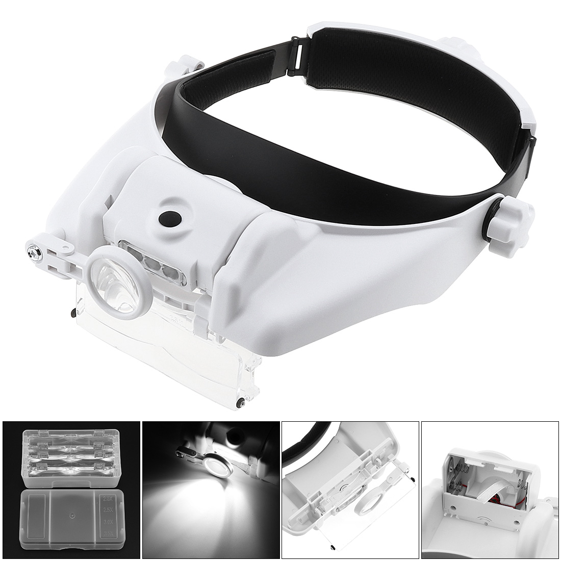 Jewelry Eyewear Watches & Accessories - Loupe de lunettes à bandeau réglable,