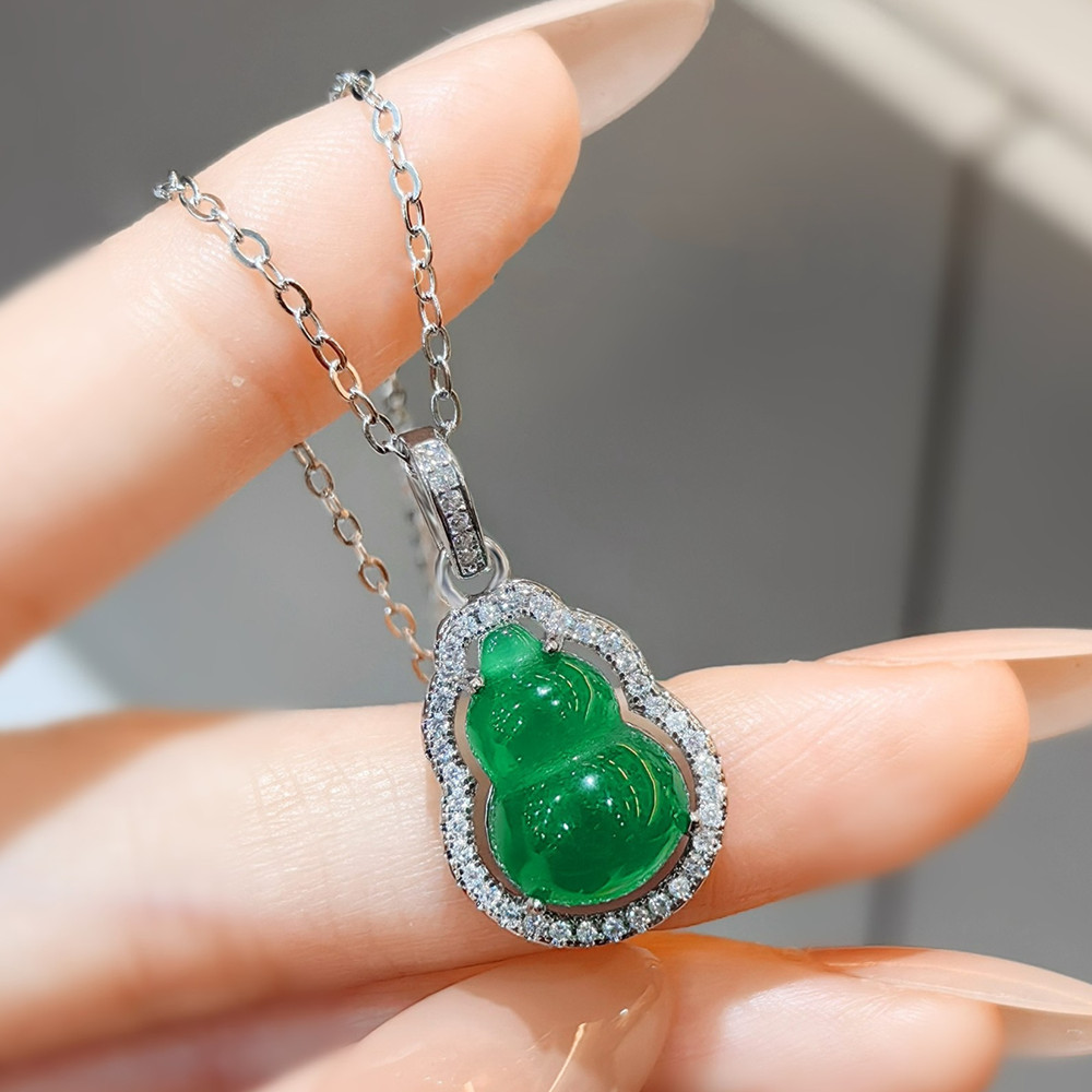 Crystal Choker Necklace - Colliers avec pendentif en calebasse pour