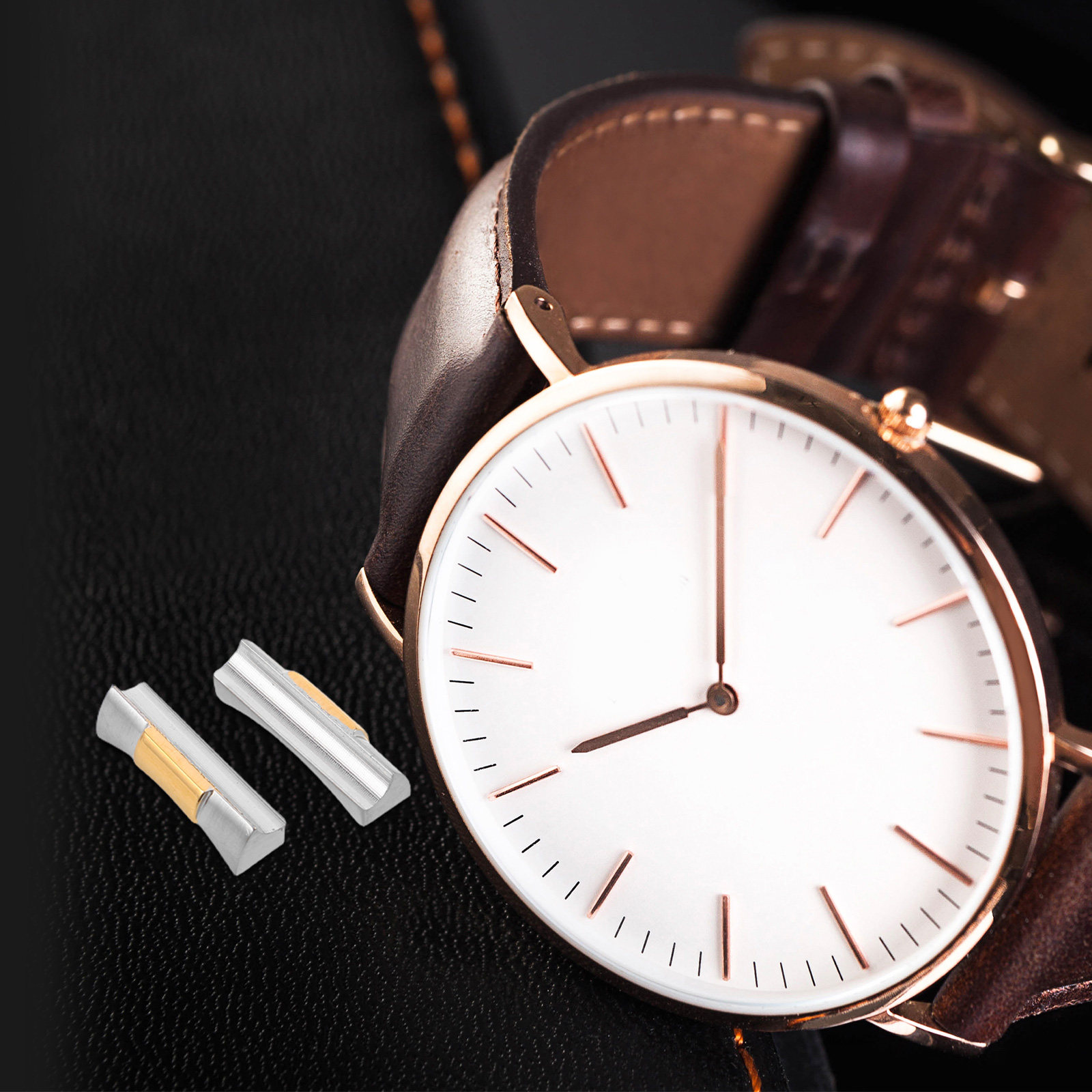 2 pièces d'adaptateurs de liai - Watch Strap Replacement avis et prix
