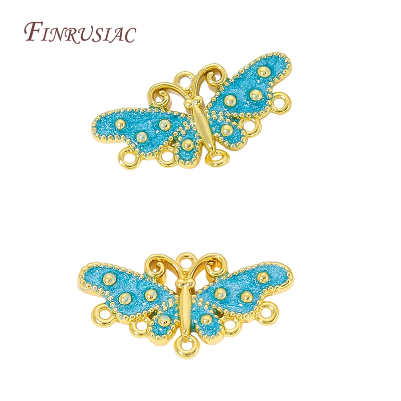 Connecteur papillon en émail b - Butterfly Pendant Necklace avis et prix