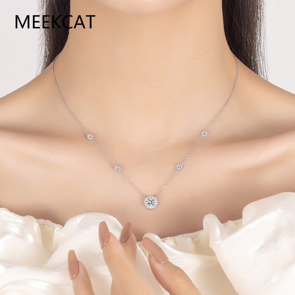 Colliers en Moissanite 1/2/3 c - Crystal Choker Necklace avis et prix