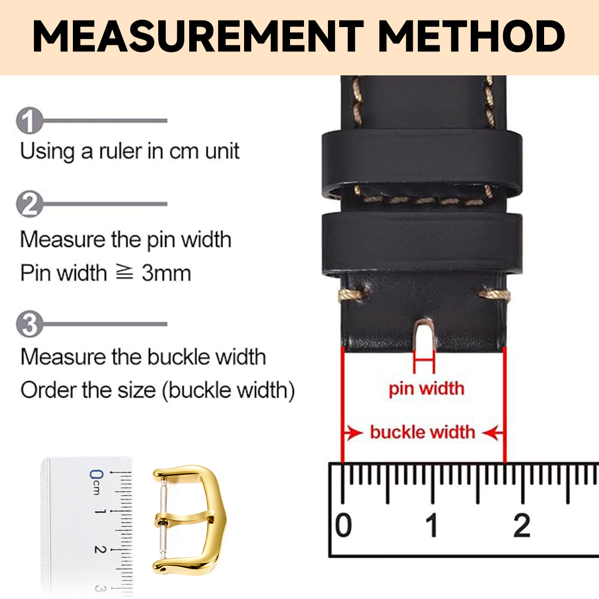 Boucles à ardillon en acier in - Watch Strap Replacement avis et prix