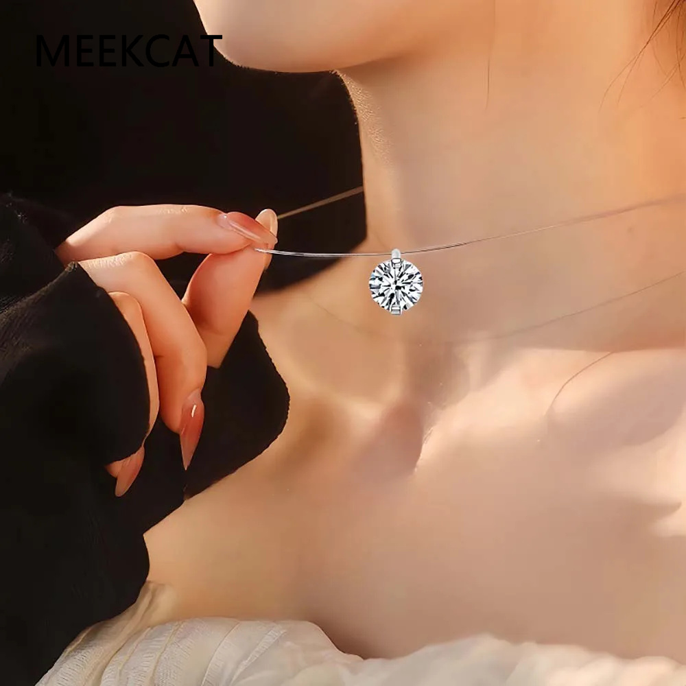 Collier pendentif en moissanit - Crystal Choker Necklace avis et prix