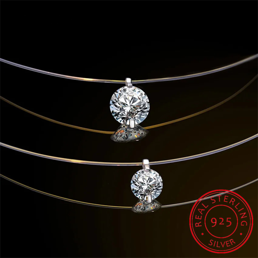 Collier pendentif en moissanit - Crystal Choker Necklace avis et prix