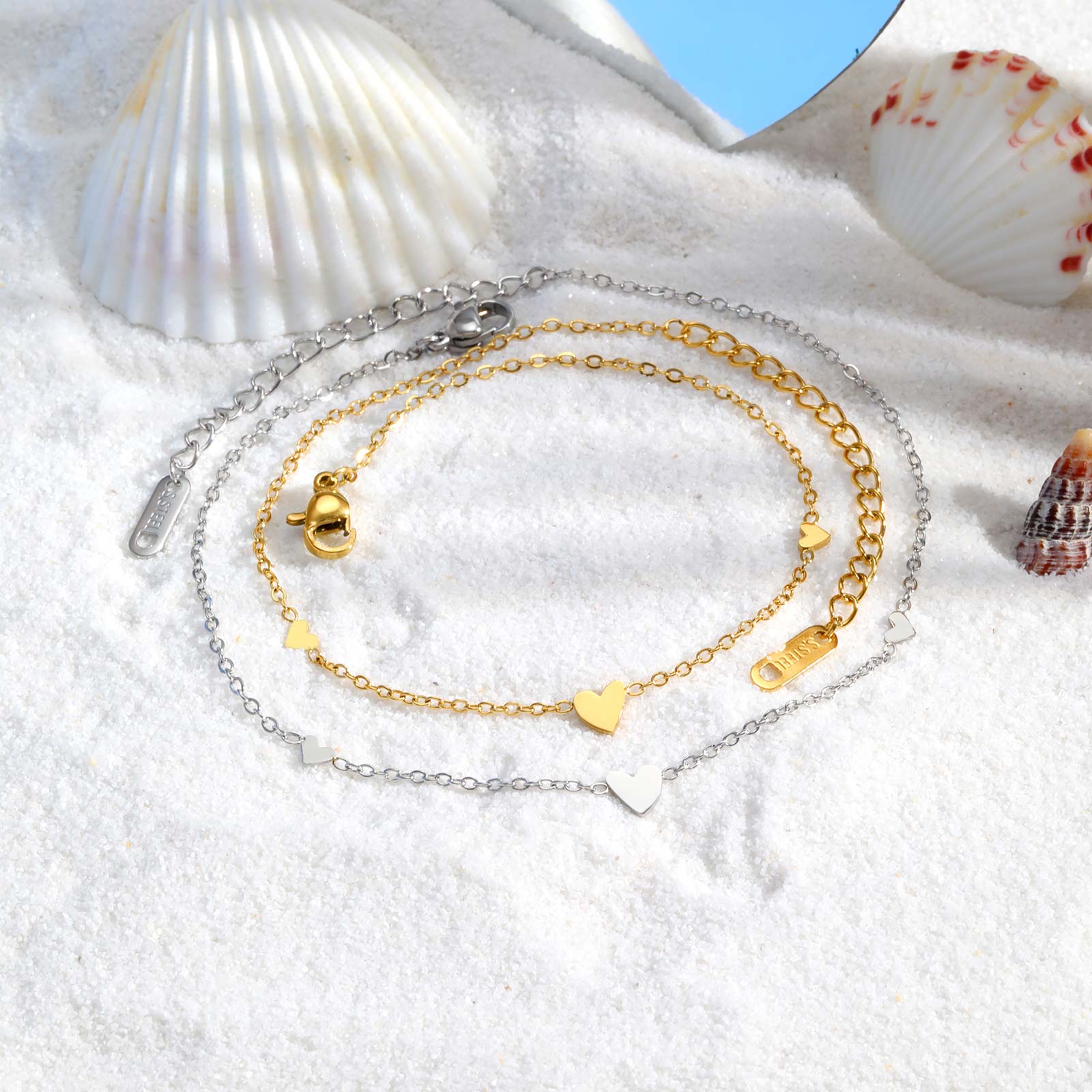 Bracelets de cheville en forme - Jc Jewelry & Watches Reviews avis et prix