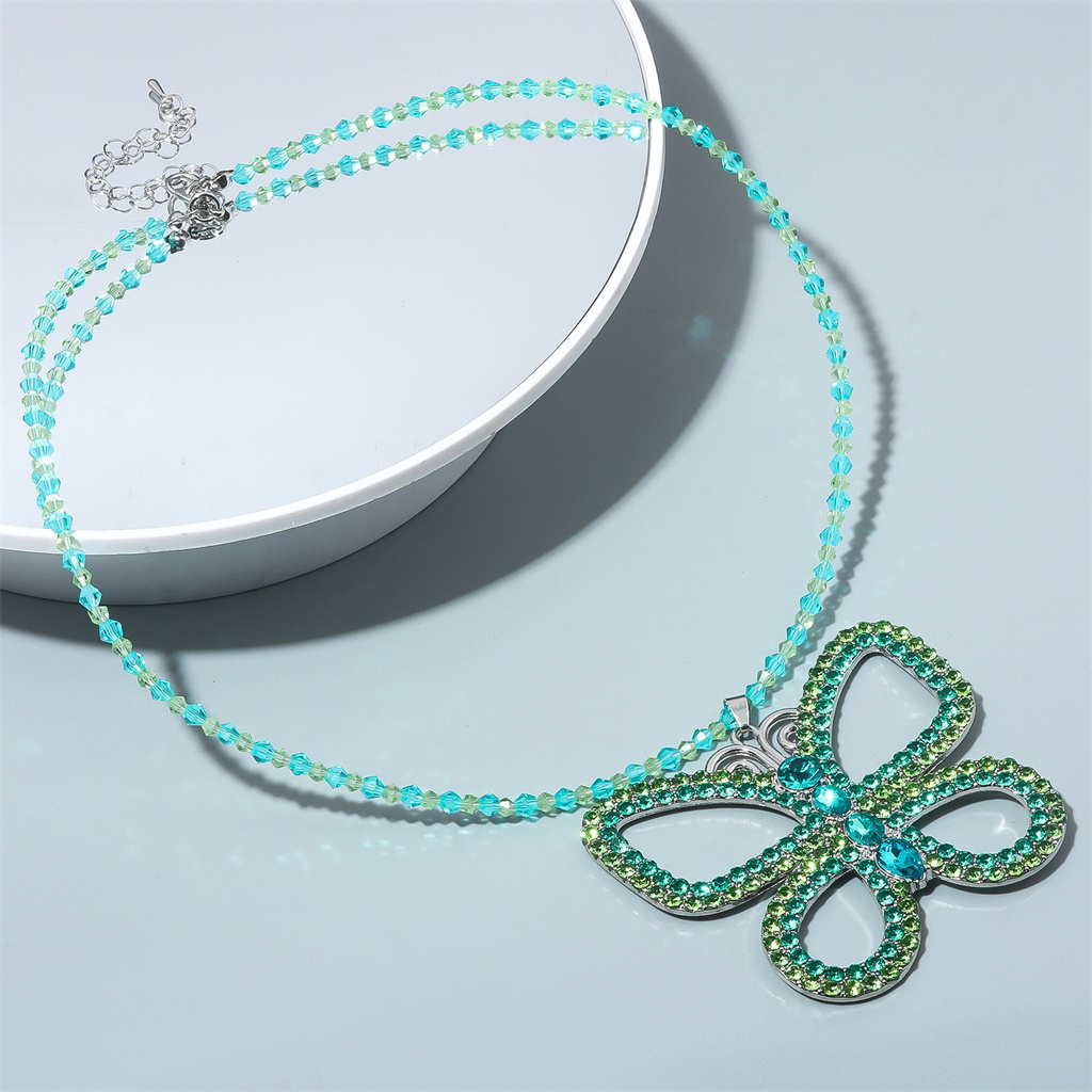 Collier pendentif papillon exa - Butterfly Pendant Necklace avis et prix