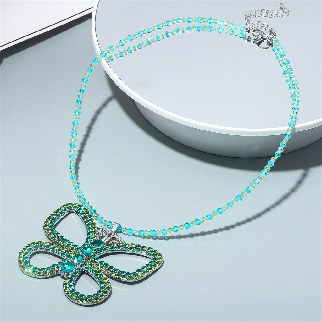 Collier pendentif papillon exa - Butterfly Pendant Necklace avis et prix