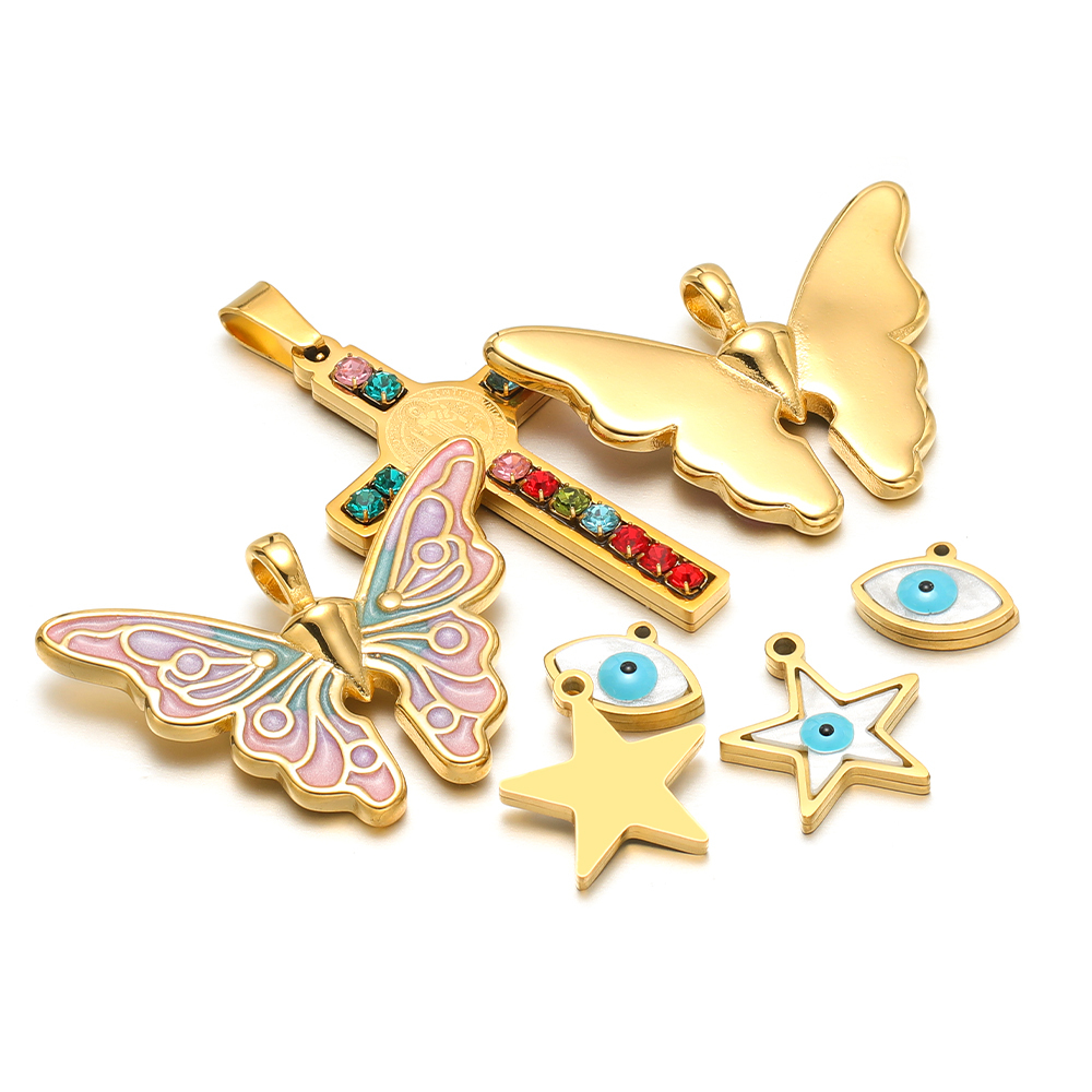 Breloques étoile papillon en a - Butterfly Pendant Necklace avis et prix