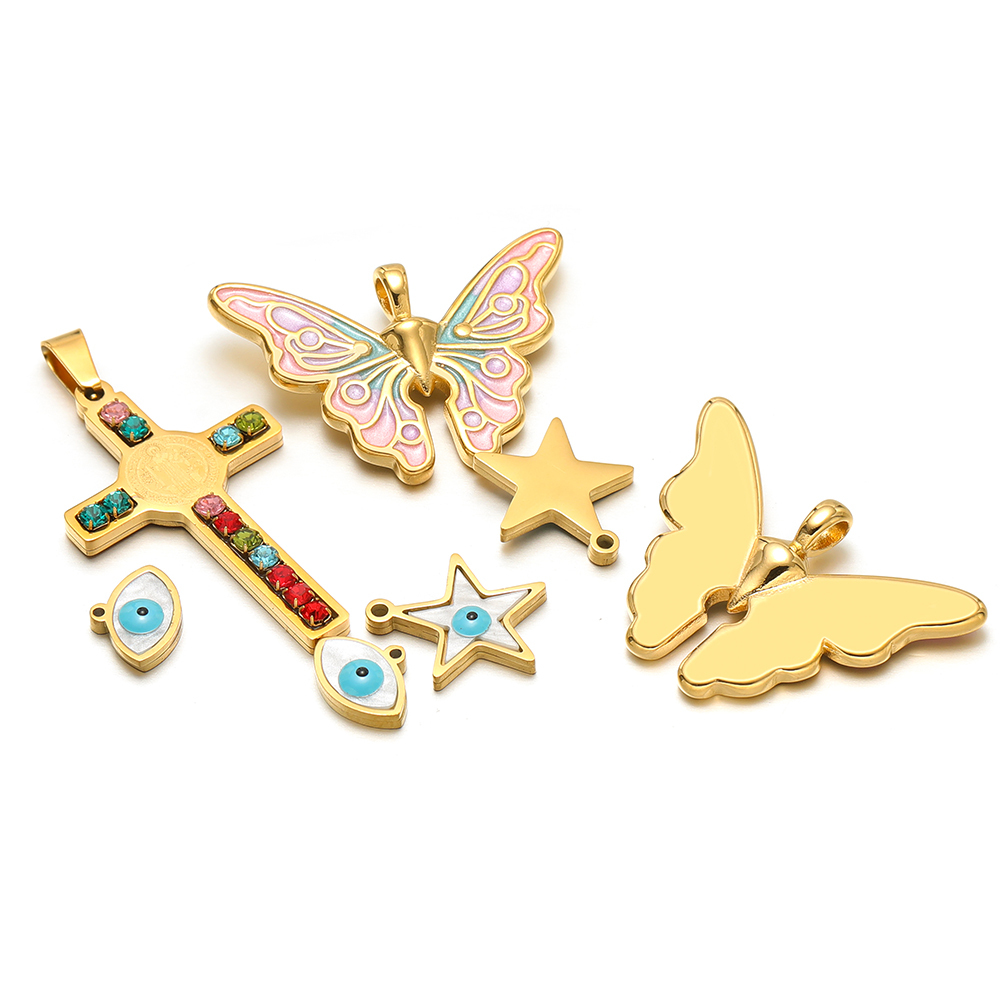 Breloques étoile papillon en a - Butterfly Pendant Necklace avis et prix