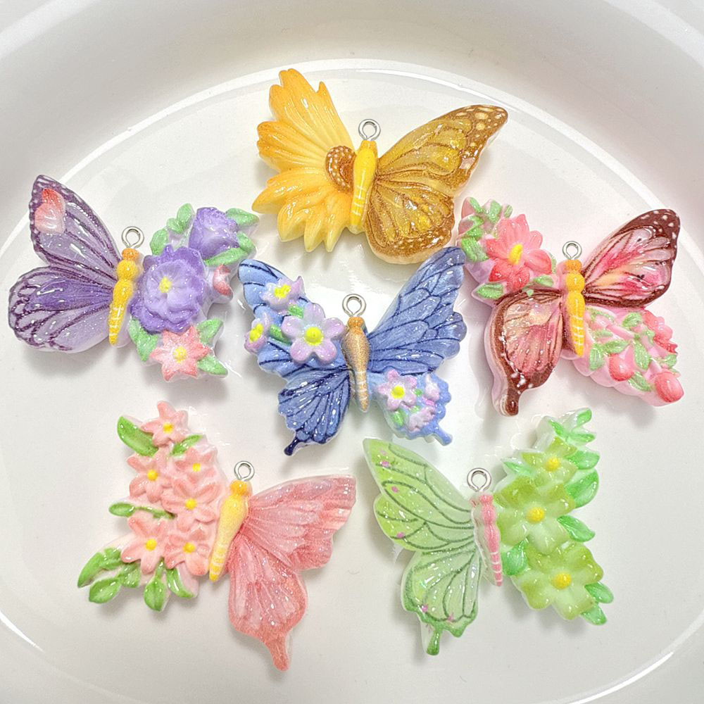 10 pièces nouvelle fleur papil - Butterfly Pendant Necklace avis et prix