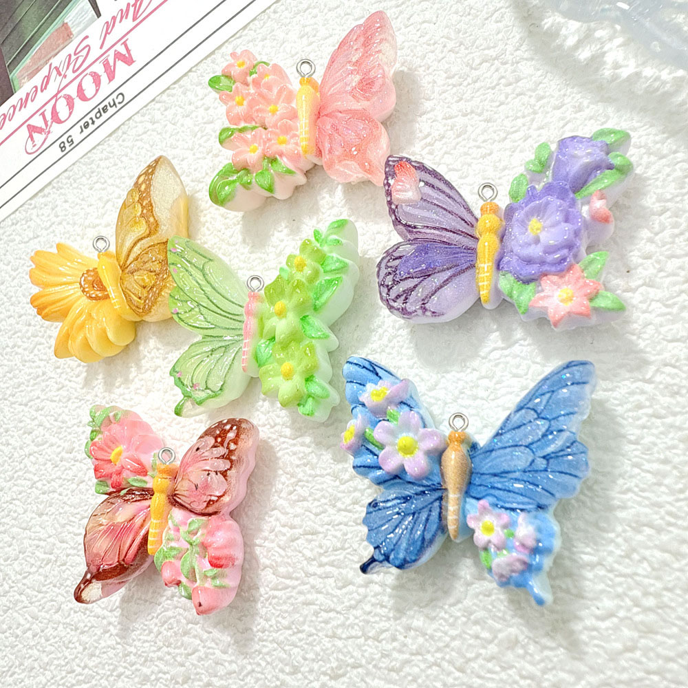 10 pièces nouvelle fleur papil - Butterfly Pendant Necklace avis et prix