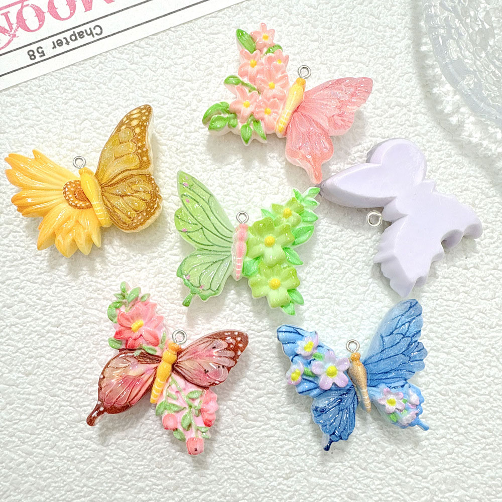 10 pièces nouvelle fleur papil - Butterfly Pendant Necklace avis et prix
