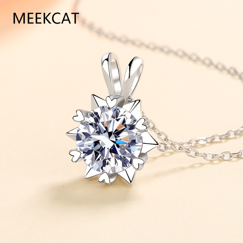 Collier Halo en Moissanite pou - Crystal Choker Necklace avis et prix