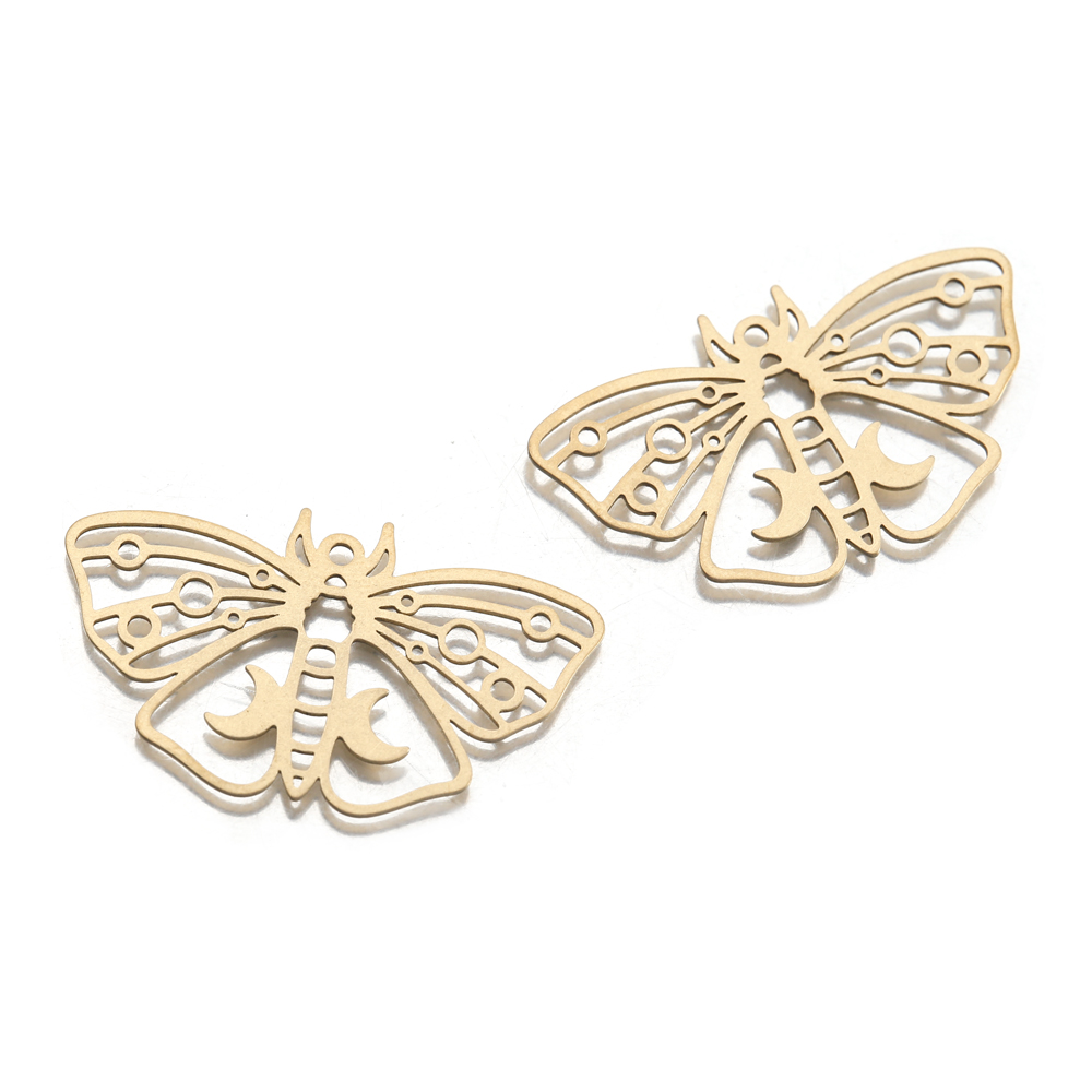 Pendentifs papillon en laiton  - Butterfly Pendant Necklace avis et prix