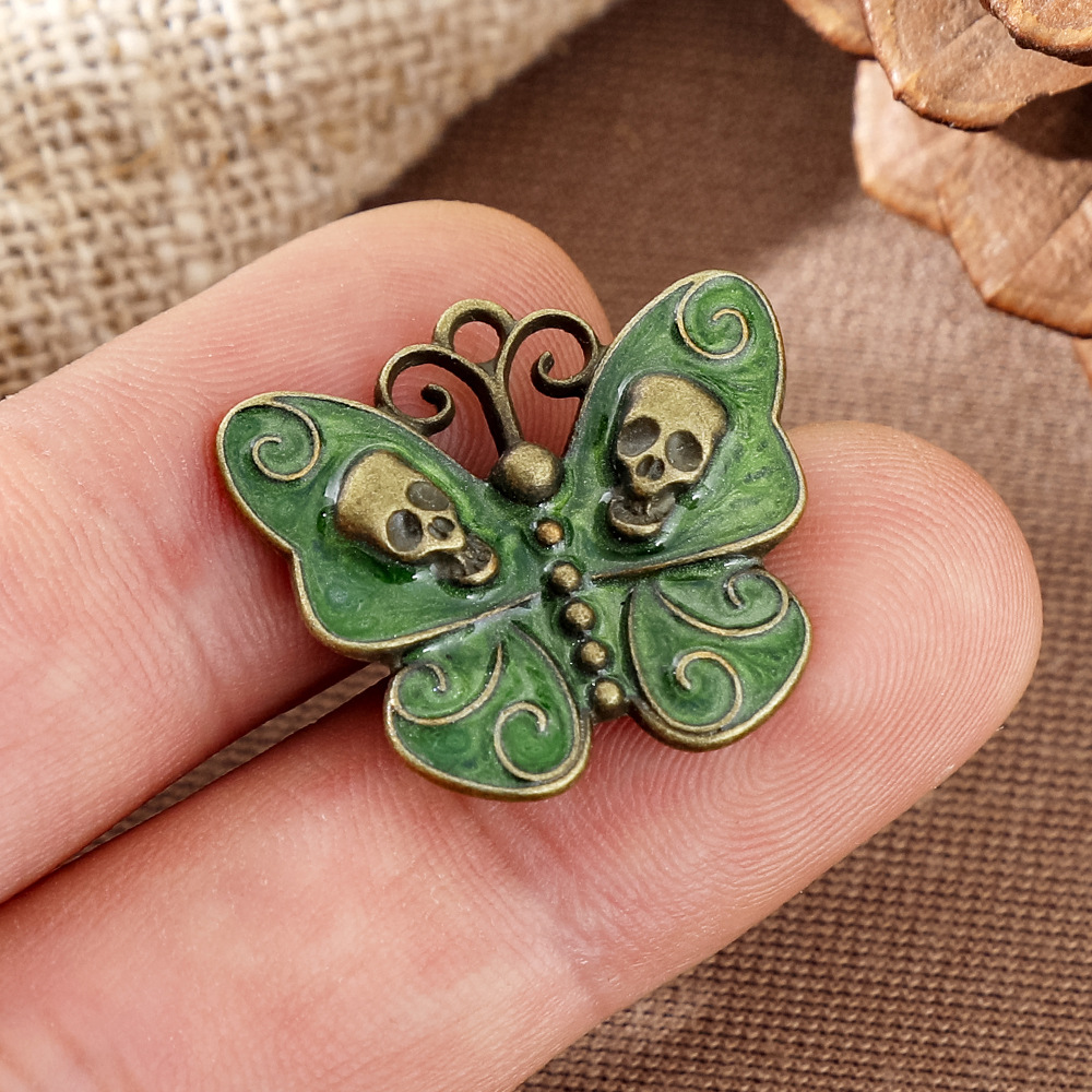 Pendentifs Émaillés Gothiques  - Butterfly Pendant Necklace avis et prix