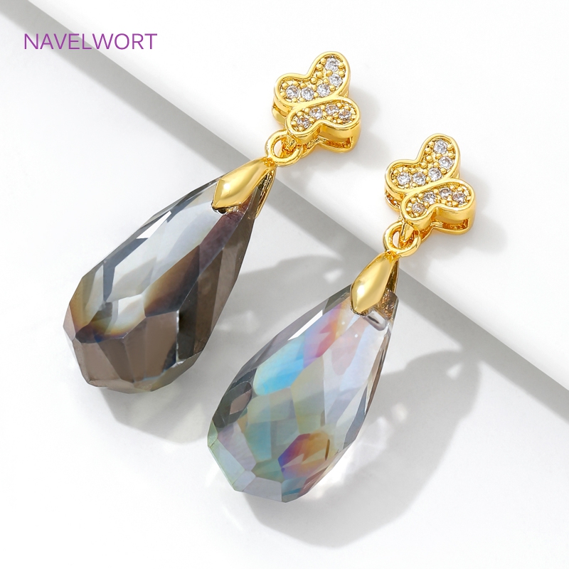 Bails de pincement en laiton p - Butterfly Pendant Necklace avis et prix